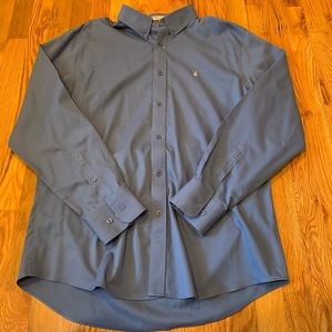 GUC! Nordstrom Traditional Fit Size Large Blue Long Sleeve Dress Shirt